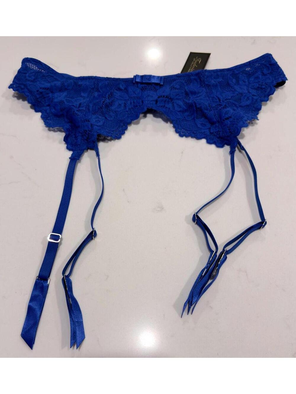 Frederick's of Hollywood Jessica Royal Blue Garter Belt Size S/M